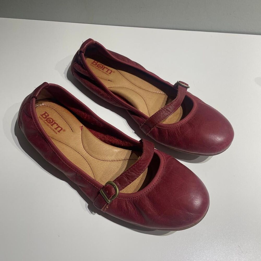 Born Women's Burgundy and Red Ballet-shoes
